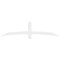Ekena Millwork Bellingham Architectural Grade PVC Gable Bracket, 84"W x 21"H x 4"D x 4"F, 6/12 Pitch GBP084X21X0404BEL00 - alternate 2